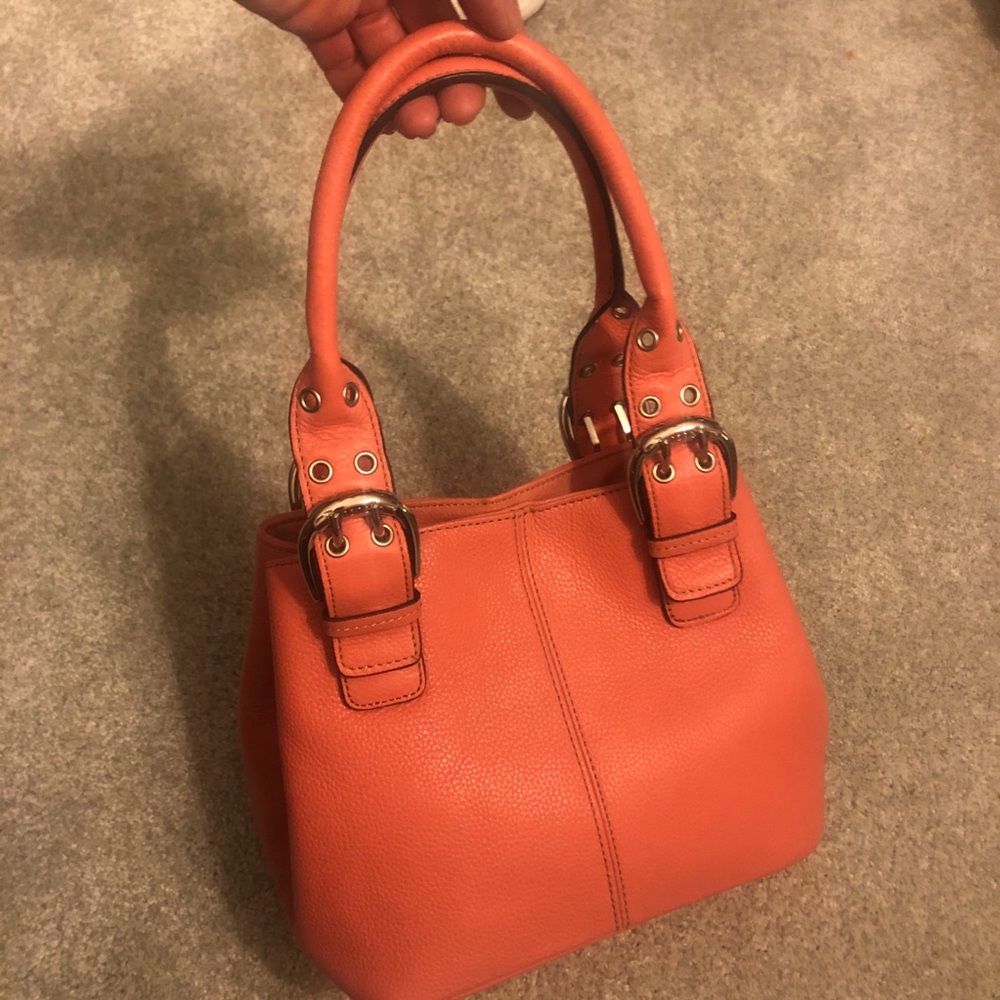 NEW Tignanello Perfect 10 French Tote, Brnt Orange